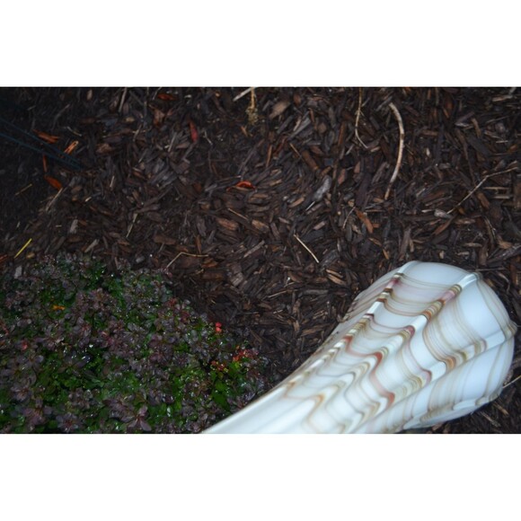 Vintage Stretch Vase Swag Floor Swung Swirl Scalloped Top - Picture 4 of 4